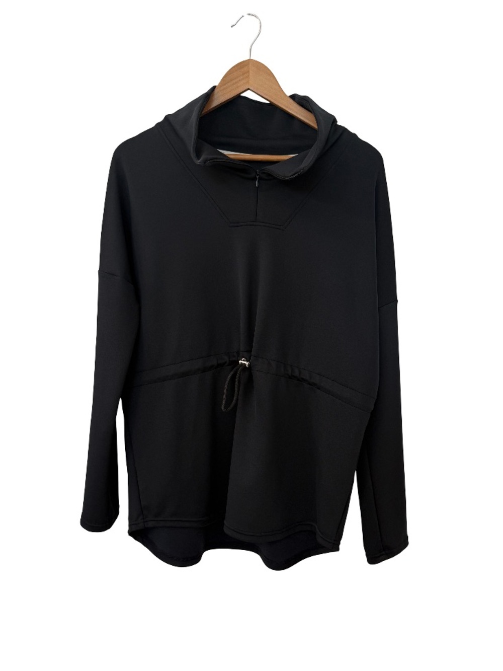 Tuckernuck Black Cinched Natalie Quarter Zip
